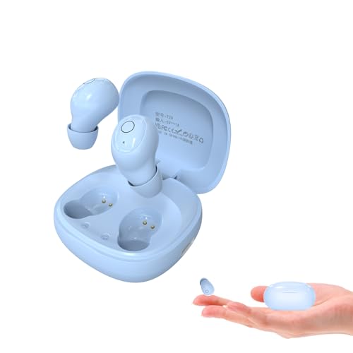 Xmenha Invisibles pequeños auriculares Bluetooth inalámbricos en el oído Tiny Mini Wireless in Ear Auriculares Earbuds Headphones más pequeños auriculares Bluetooth inalámbricos para orejas pequeñas