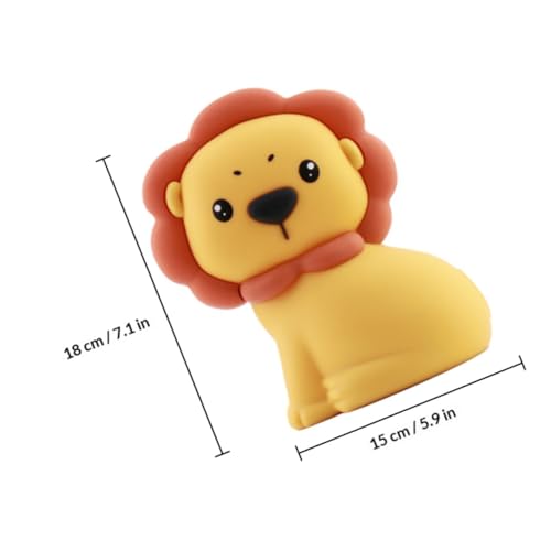 Lámpara de mesa de noche león de silicona 1W miniatura 2