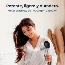 Cecotec IoniCare RockStar Nano IonTech Aluminum Suszarka Do Włosów, Suszarka Plazmowa, 110000 obr./min, Ekran, Inteligentna kontrola ciepła, 3 Temperatury, Funkcja Pamięci