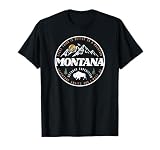 Montana Retro Vintage Mountain Outdoors State Graphic T-Shirt