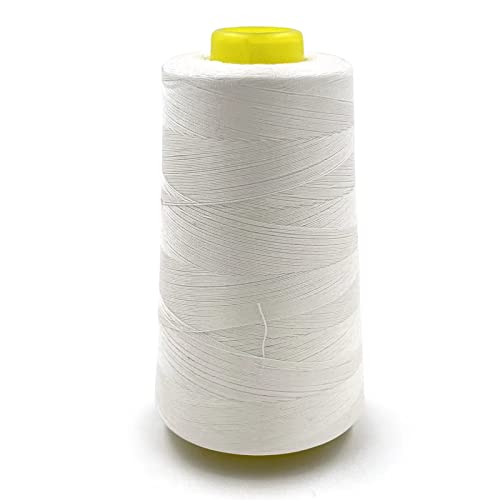 Tortoise 2,500 Yards All Purpose Nature Cotton Sewing Thread 50Wt For Quilting Serger Color Raw White #TOP18