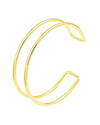 Minimalist Gold Arm Cuff Bracelet Upper Arm Band Cuff Bangle for Women Adjustable Armband Set 10 Pieces4