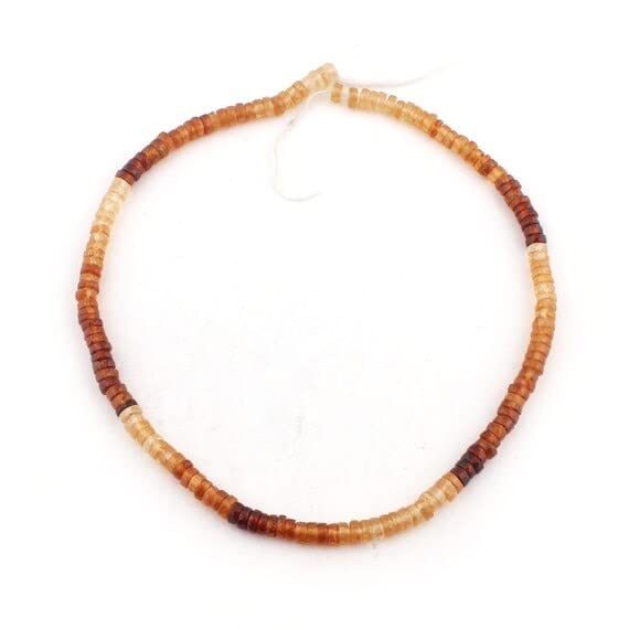 Perles hessonite rondelles facettées Heishi 5mm LKBEADS création bijoux SB1136
