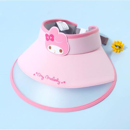 Cute Visor Sun Hat Adjustable, Kawaii Character Beach Sun Hat Wide Brim, Lightweight Sports Hat, Cooling Hat for Outdoors2