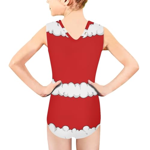 Image of KEIAHUAN Gymnastics Leotards for Girls Sleeveless Bodysuit Dance Leotards Performance Costume
