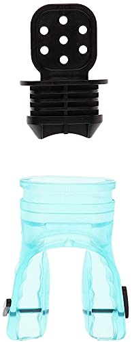 U/D Siliconen Duiken Duik Snorkel Moldable Bite Mondstuk Regulator 2 stks (Wit & Groen) - Image 3