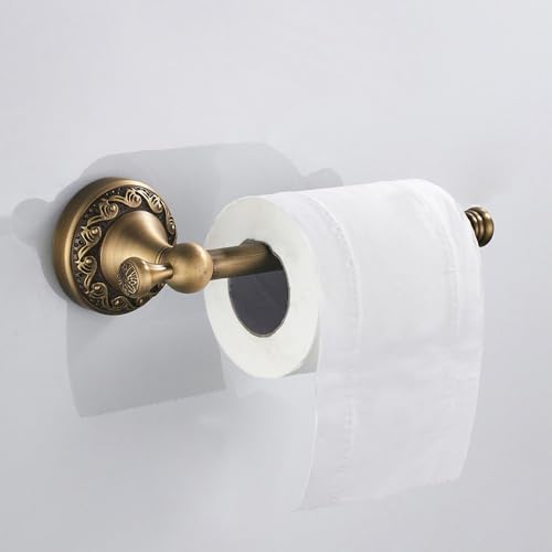 Biutimarden Brass Waterproof Toilet Roll Holder Wall Mounted Toilet Paper Holder Contemporary Design Tissue Roll Holder for Toilet &Washroom - Image 3
