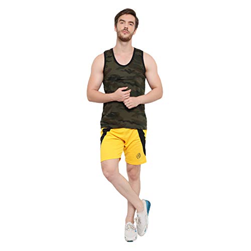 Image of DIA A DIA Men's Polycotton Running Sports Gym Shorts Pack of 3