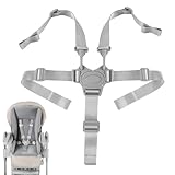 1Pcs Highchair Straps Tear Resistant Wear Resistant Comfortable 5 Point Harness Straps Adjustable Safety Securely Fastened High Chair Shraps Child Stroller Car Seat Folding Child Chair