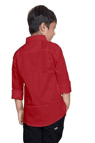 Image of Sky Pearl Boys Spread Collar Casual Full Sleeve Shirt