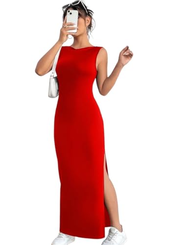 Robe rouge Lylias taille 44 robe fluide chic et élégante
