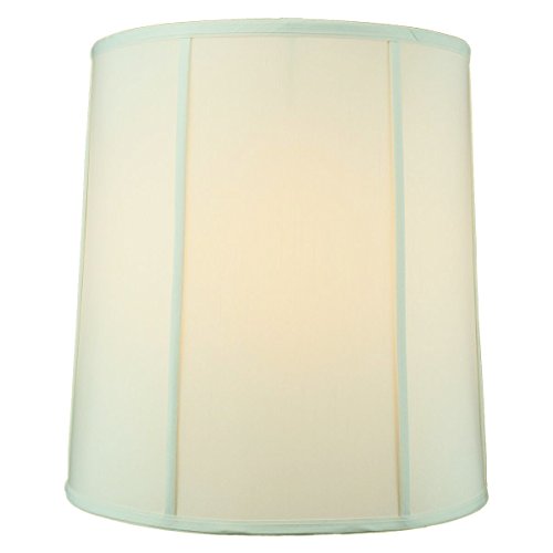 14"X16"X17" Tall Drum Lampshade Egg Shell Shantung, Cylinder Replacement Large Lamp Shade For Table Lamps #TOP1