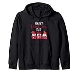 happy valentines day gnome love gnomi coppia amanti gnomi felpa con cappuccio