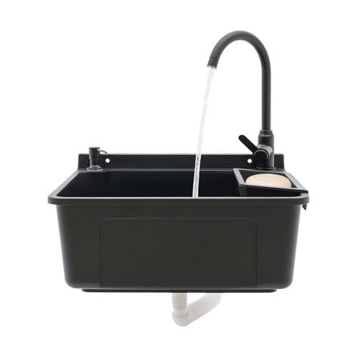 Wall-Mount Sink with Rotatable Faucet