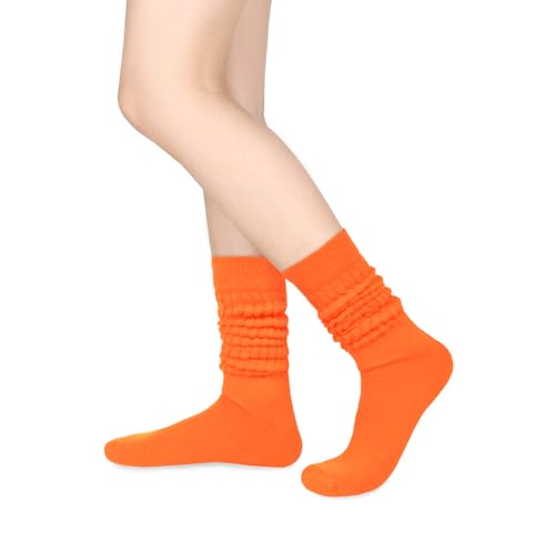 Benefeet Womens Girls Slouch Scrunch Long Knit Stacked Funny 80s 90s Solid Knee High Boot Socks2