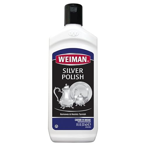 Weiman Silver Cream Cleaner 3-in-1, Anti-Tarnish Technology, Safely Clean, Polish, Shine & Restore, Removes & Prevent Tarnish, 8 Oz