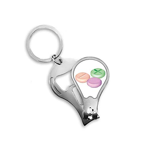 Toenail Clipper Cutter précis pour ongles épais motif pilule