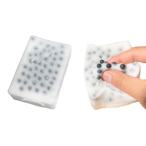 1Pcs Square Skin Picking Squishy Fidget Toys for Kids and Adults, Pimple Popping Sensory Squeeze Toys for Stress Relieve Dermatillomania ADHD, and OCD