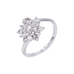 Silver Flower CZ