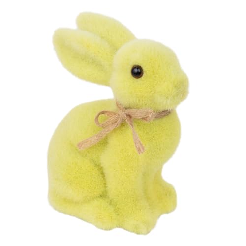 Lapin artificiel jaune Talking Tables de 15,2 cm en mousse pour Pâques