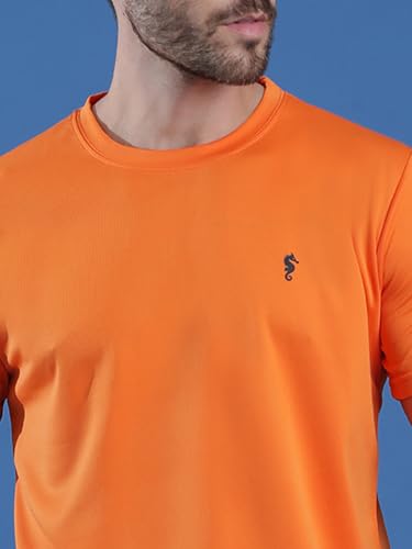 Image of EPPE Men's Round Collar T-Shirt | Regular & Dry Fit Summer Stylish Casual Tee | Polyester Half Sleeve T-Shirts for Men.