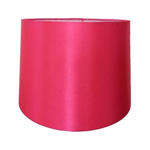 10" Hot Pink Faux Silk Lampshade Cover