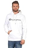  CHAMPION Hooded Sweatshirt WHT - XS