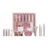 YAYAMIYA メイクアップセット、絶妙でカワイイ化粧品セット 11点 口紅 メイクパレット 長持ち 初心者 人気 クリスマスプレゼント 新年 誕生日 お祝い日の贈り物 (メイクアップセット-B【11点】)