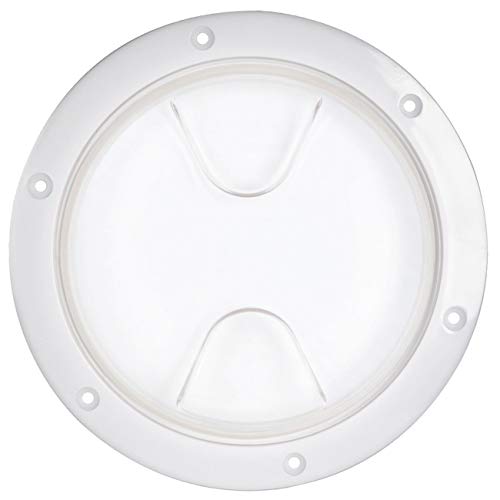 OSCULATI Inspektionsdeckel mit Gewinde und Dichtung, Ø 152 mm, Farbe transparent