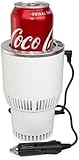 BFYCHYC Premium 2-in-1 Car Cup Cooler Warmer Smart Car Cup Mug Holder Auto Tumbler Holder (White and Silver) (HDE-01)