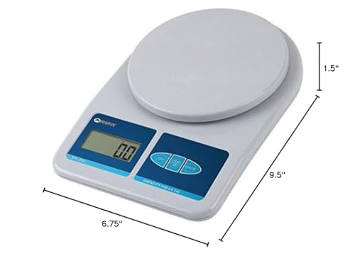 Báscula digital compacta de banco 4 lb/2 kg miniatura 2