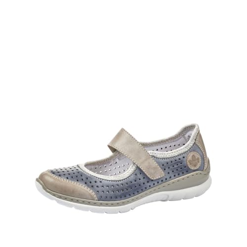 Rieker L32B5 Nikita Slip-On Women's Shoes - Lightweight Mary Janes with Adjustable Strap and Premium Cushioning Footbed - Comfort and Support for All-Day Wear