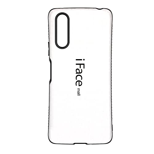 モザイク版 iFace mall Xperia 10 IV 用 ケース SO-52C SOG07 10IV カバー 指紋防止 エクスペリア テン マークフォー ラメ用 ストラップホール 耐衝撃 (ホワイト)