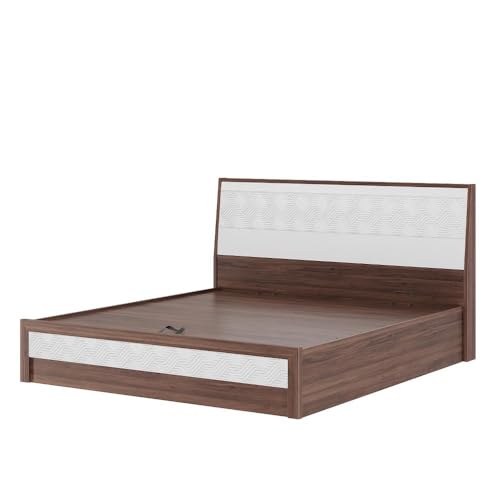 Image of Wakefit Bed | 3 Yr Warranty | King Size Bed, Comes with Hydraulic Storage, Noise-Free, Density: 680-750 kg /m, Termite & Borer Resistant, Fits Mattresses Up to 8 inches(Gibeon 78x72- Columbian Walnut)