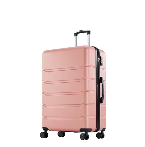 Hardside Carry On Luggage with Spinner Wheels, 20-Inch Expandable Suitcase, Lightweight Rolling Luggage, Pink
