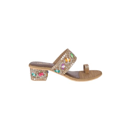 Image of Metro Women Elegance Ethnic & Traditional Slip-on Sandal