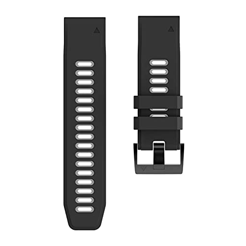 YINGO 2.6mm 22mm 20mmGarmin�ƌ݊����̂���N�C�b�N�t�B�b�g�X�g���b�v �G�b�L�[�t�F�j�b�N�X77x 7S�\�[���[66�{6S�v��5�{5s�v���X/�{�\2 / Forerunner 945�V���R�[���o���h(Black gray,Quick