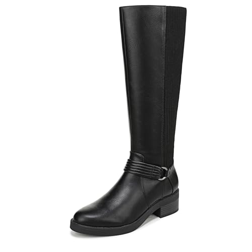 LifeStride Women's Brighton Fashion Boot Black - Wide Calf 6.5 W