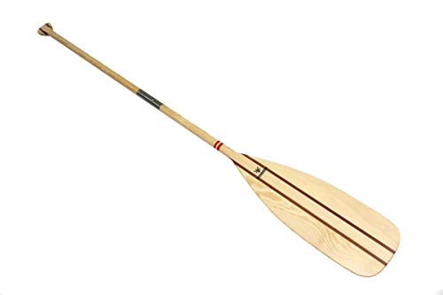 Pagaie de canoë 200 cm en pin et acajou pour vos randonnées sur le lac