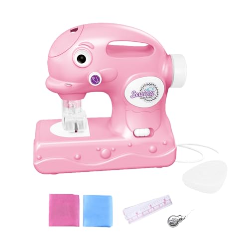 Máquina De Coser Para Y Principiantes - Máquina De Coser Portátil Con Luz | Juguetes Educativos A Pilas Artes Y Artesanías | Juego De Rol Creativo Para Niñas Y Niños A partir de 3 Años