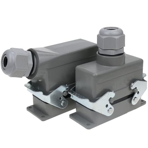 Conector de cable industrial de 20 pines HDC-HE-020 para entornos de alta resistencia