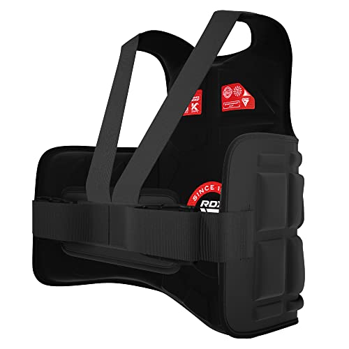 Rdx Boxing Body Protector, Mma Kickboxing Muay Thai Chest Guard, Satra Approved, Sparring Training Heavy Punching, Adjustable Strike Shield, Martial Arts Upper Body Ribs Protection Pad, Taekwondo Vest #TOP6