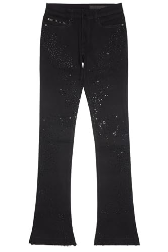 Men's Carti Rhinestone Stacked Flare Jean2