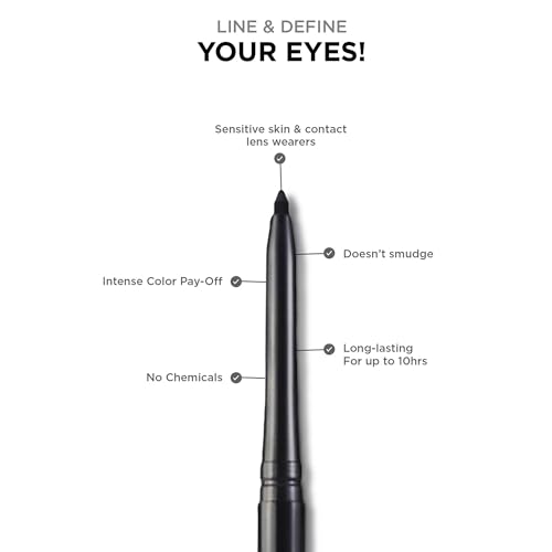 Colorbar Mesmereyes kajal, Black, 0.35g, Eyeliner, Long-lasting, Smudge-Free,Vegetarian, Paraben-free - Image 3