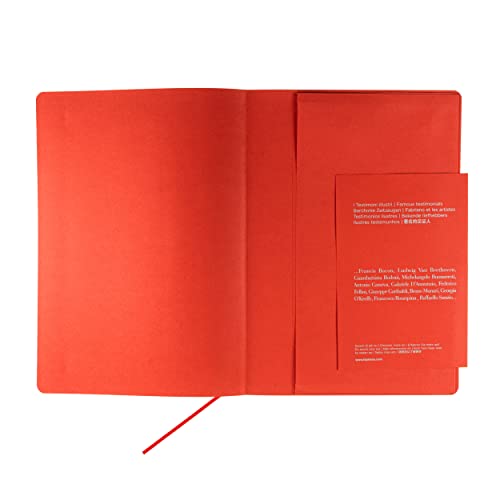Cahier relié A4 Fabriano Ecoqua Plus à pois rouge pour notes - 7