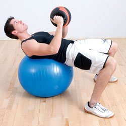 Anti-Burst Pro Gymnastikball, 65 cm, Gelb
