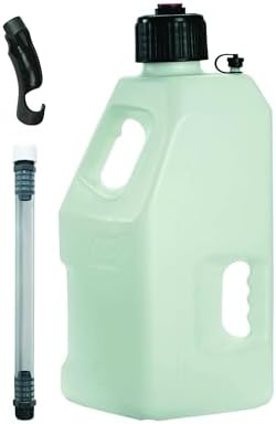 Fire Power LC Utility Container and Filler Hose with Screw Cap and Hose Bender (White - 5 Gallon Capacity)