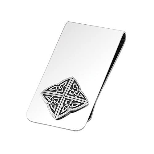 DANFORTH – Celtic Knot Money Clip – Handcrafted Pewter Celtic Money Clip For Men – 2”, Made In USA
