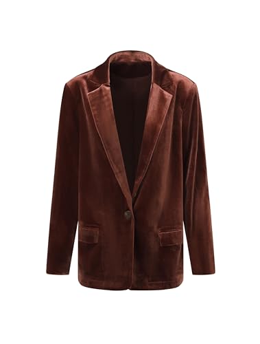 Blazer en velours femme BALOU veste oversize doublée et drapée pour look chic