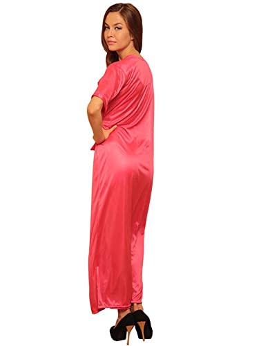 Image of Clovia Women's Satin 4 Pcs Satin Nightwear